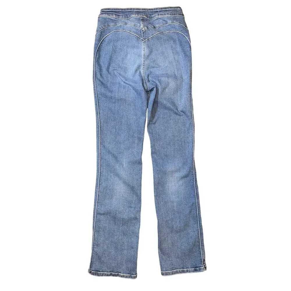 Free People Cross My Heart Jeans in Burnin Blue Booty Love 27 - Picture 8 of 11